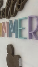 Load image into Gallery viewer, Disney Hello Summer Mickey Ice Cream Wood Sign
