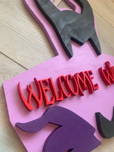 Load image into Gallery viewer, Disney Maleficent Welcome Witches Sign
