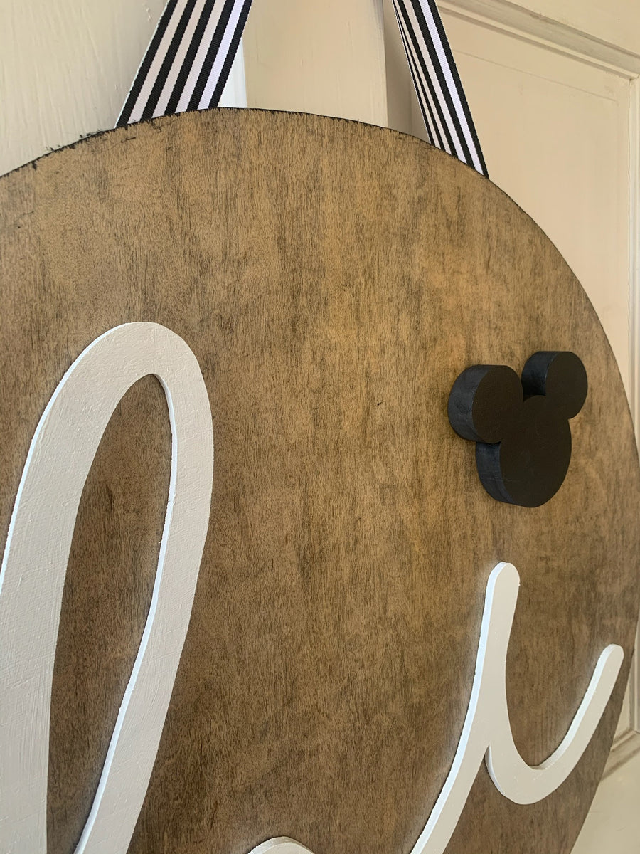 24” Disney Mickey Hi Wood Sign – Twelve 22 Lettershop