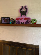 Load image into Gallery viewer, Disney Maleficent Welcome Witches Sign
