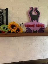 Load image into Gallery viewer, Disney Maleficent Welcome Witches Sign
