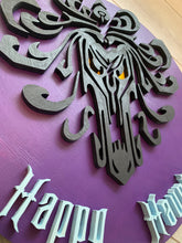 Load image into Gallery viewer, 18&quot; Disney Haunted Mansion Wallpaper Happy Haunts Sign
