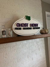 Load image into Gallery viewer, Disney Haunted Mansion Ghost Host Name Tag Sign
