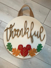 Load image into Gallery viewer, Mickey Fall Thankful Sign
