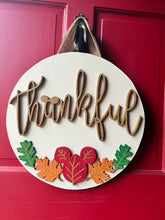 Load image into Gallery viewer, Mickey Fall Thankful Sign
